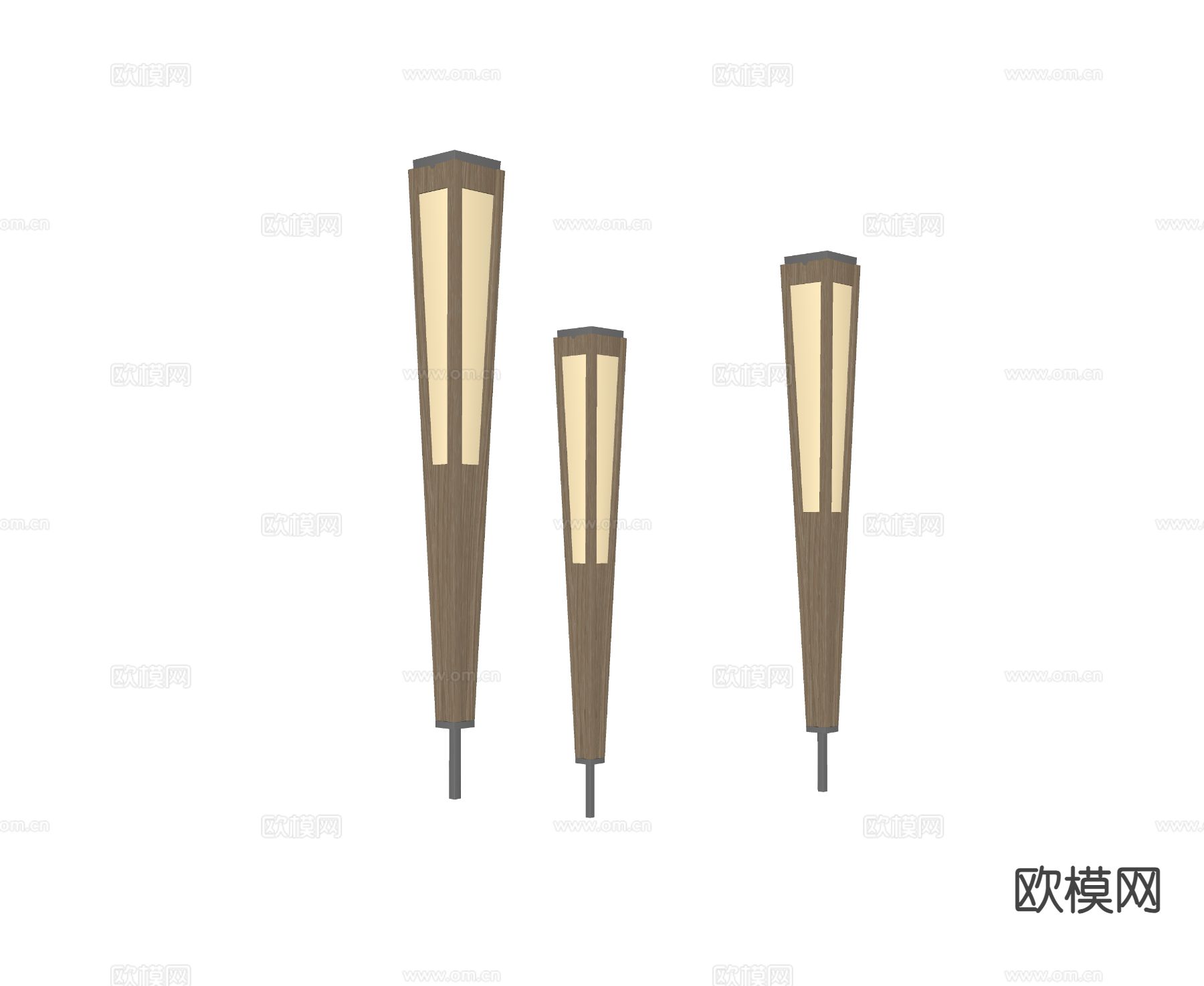 落地灯 草坪灯 氛围灯su模型下载（渲染图1）