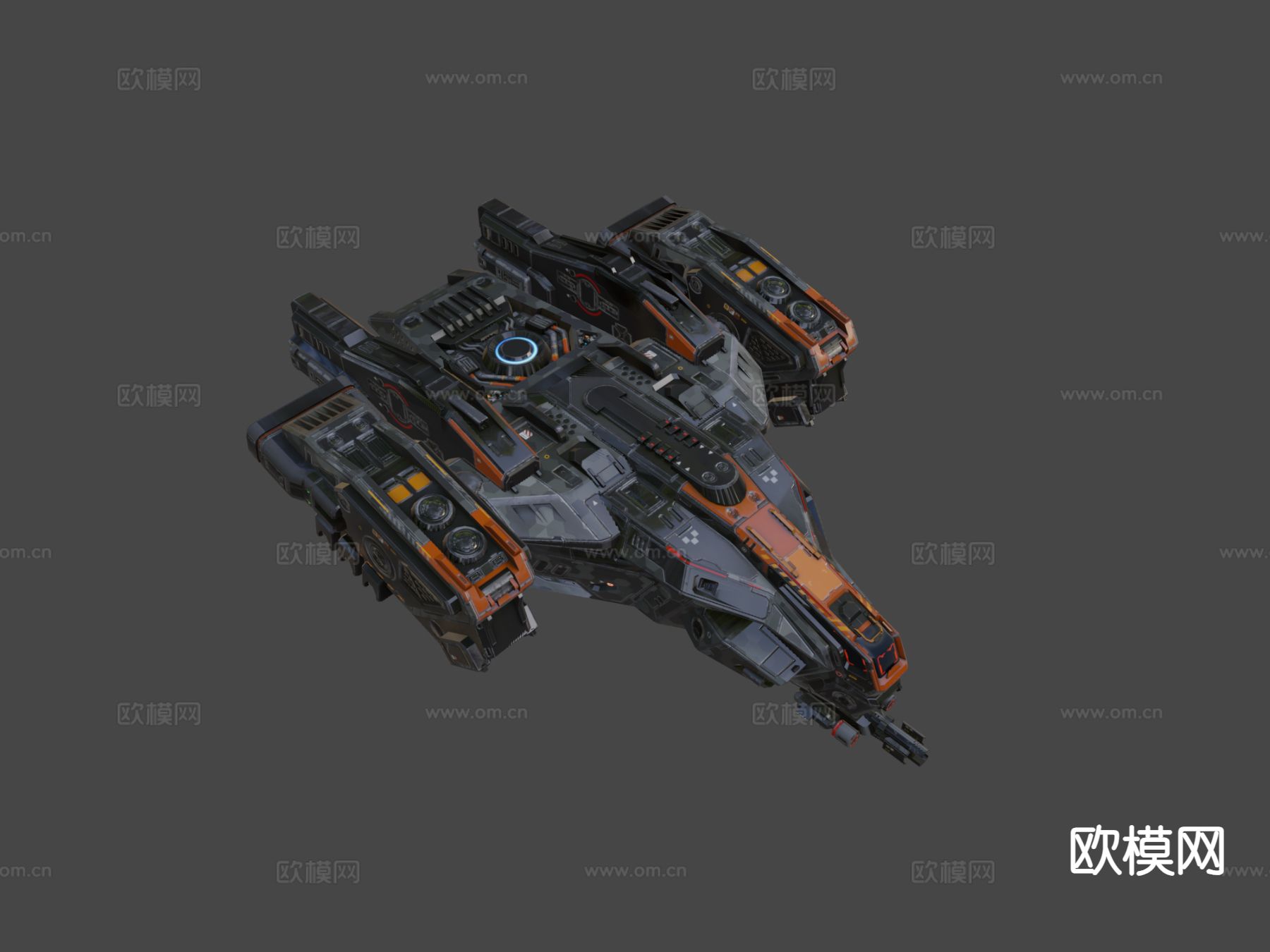 太空飞船 战斗机su模型下载（渲染图3）