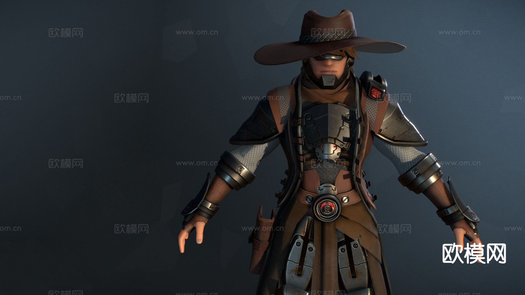 赏金猎人su模型下载（渲染图2）