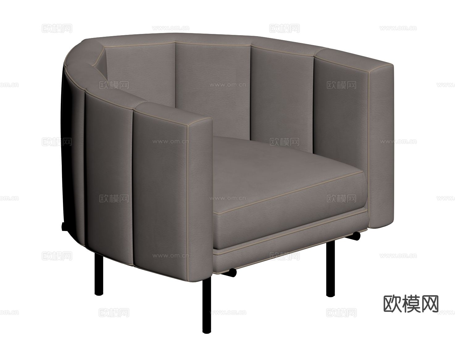 现代沙发椅 休闲椅 扶手椅su模型下载（渲染图1）