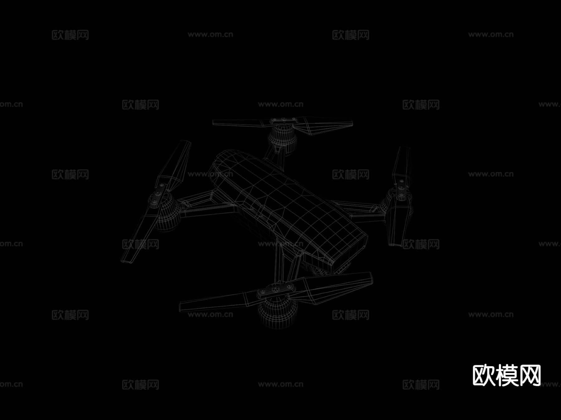 碳纤维无人机su模型下载（渲染图6）