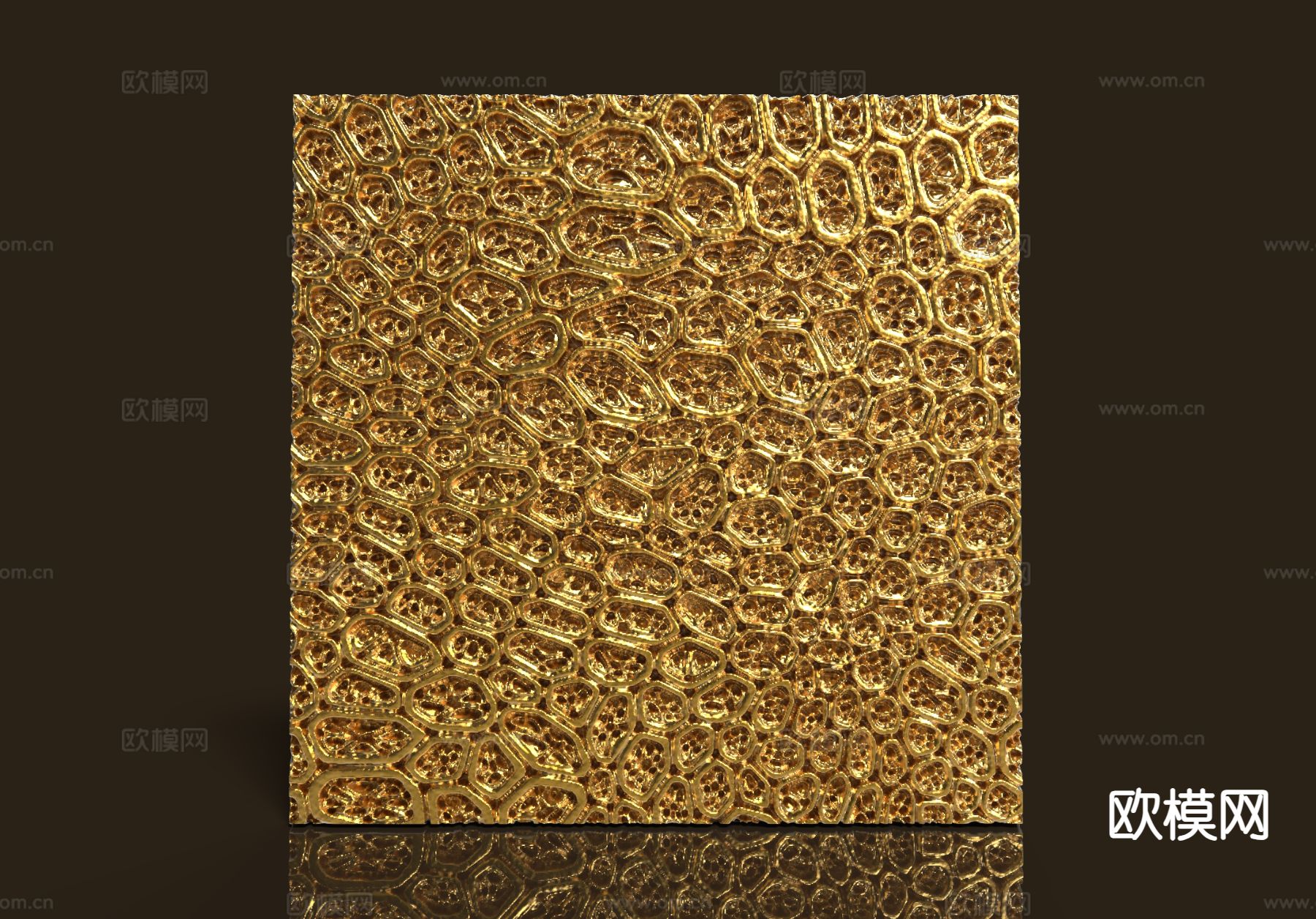 简欧浮雕 铜雕su模型下载（渲染图2）