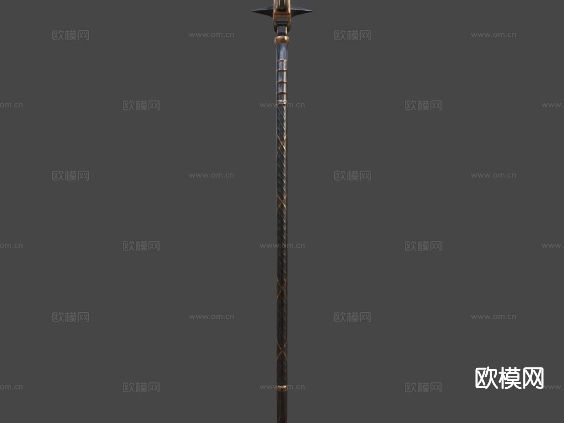 马术铁镐su模型下载（渲染图4）