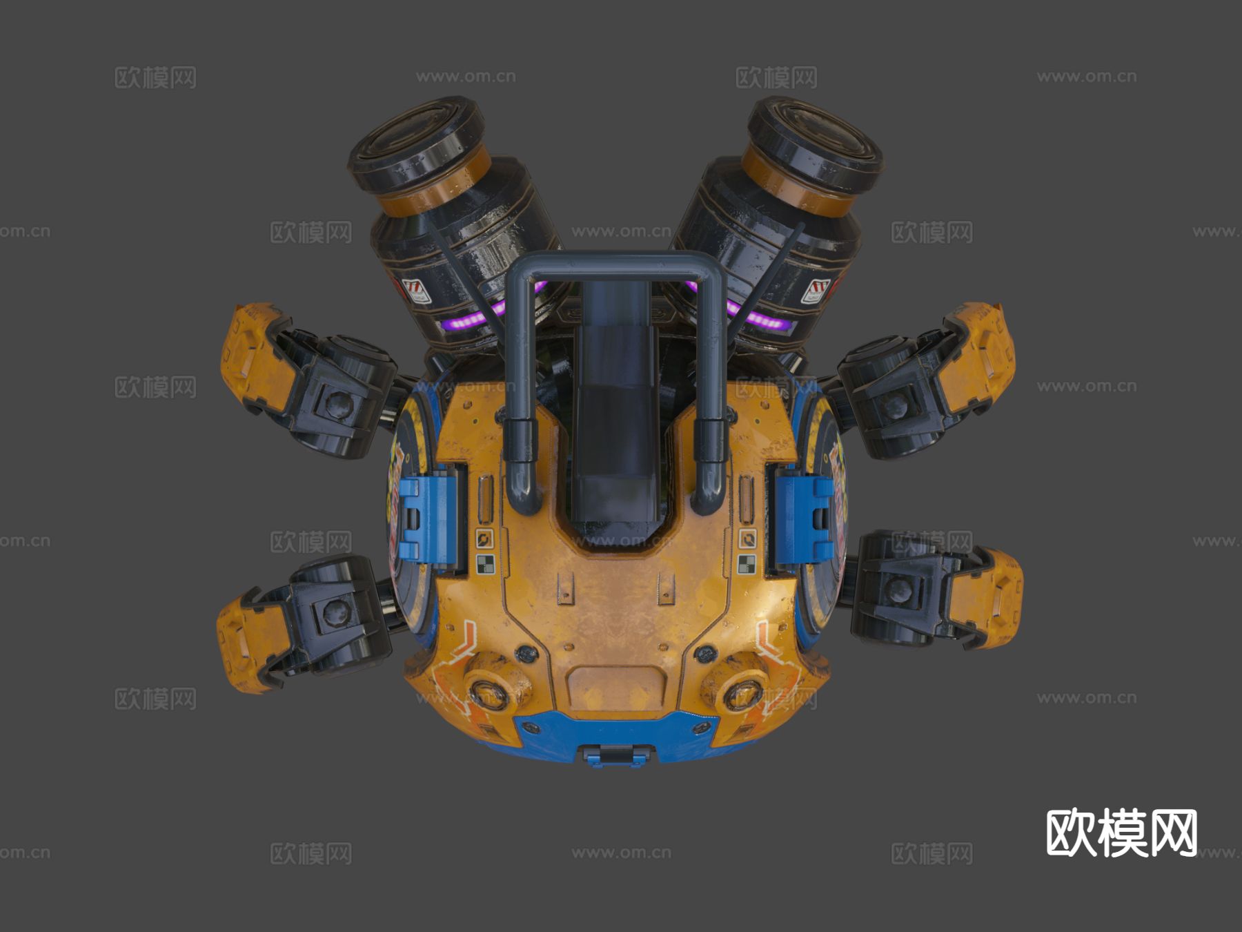 智能无人机su模型下载（渲染图2）