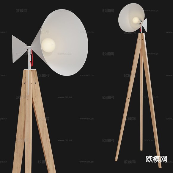 现代落地灯3d模型下载