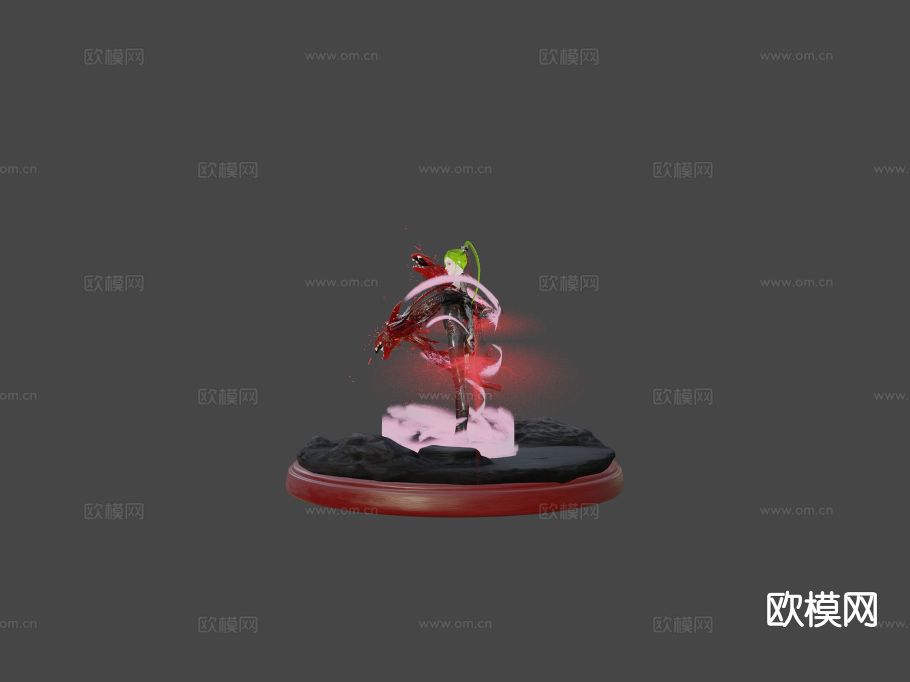 手办 赤月之女儿希利亚su模型下载（渲染图3）