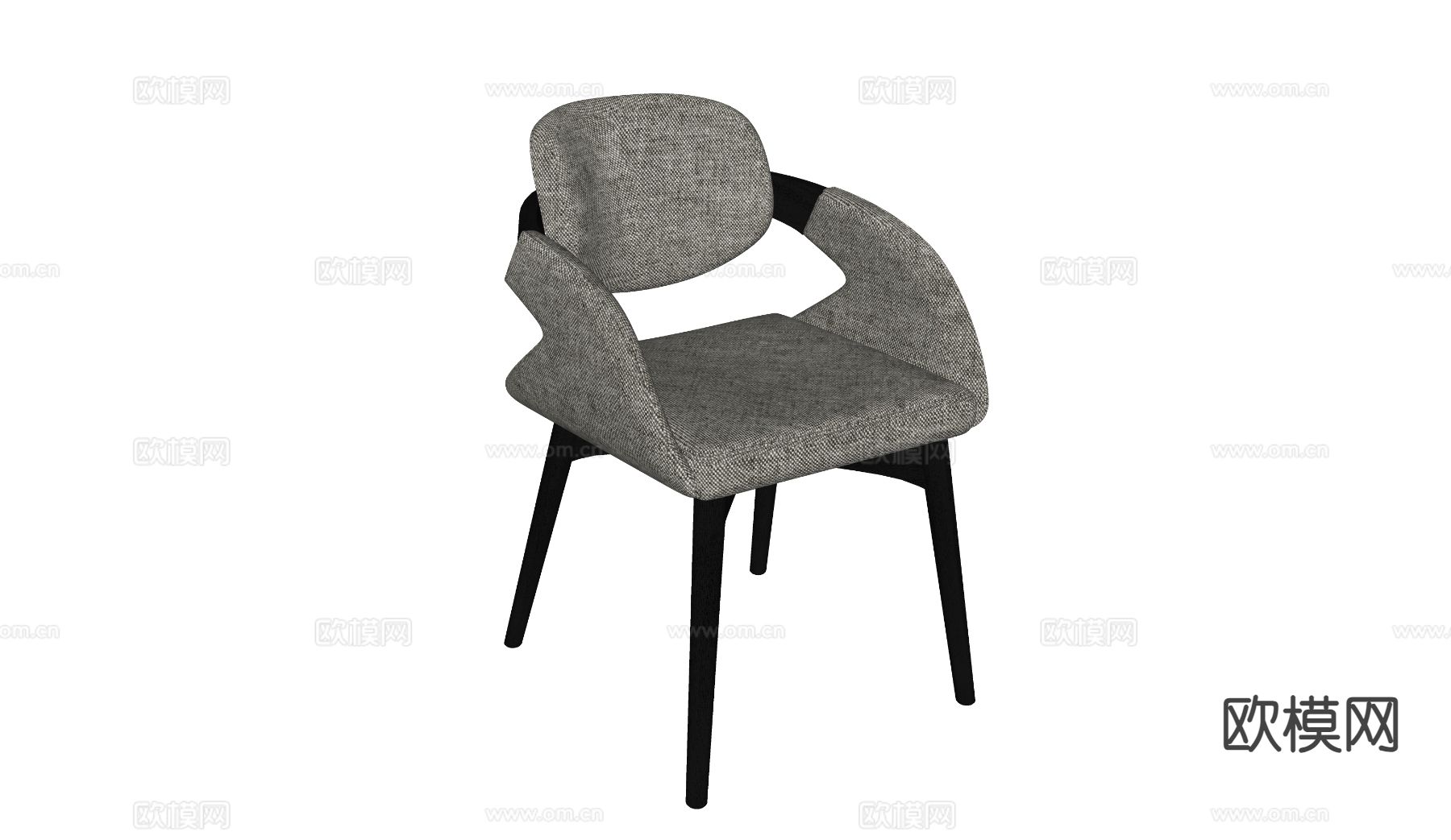 现代椅子 餐椅su模型下载（渲染图1）