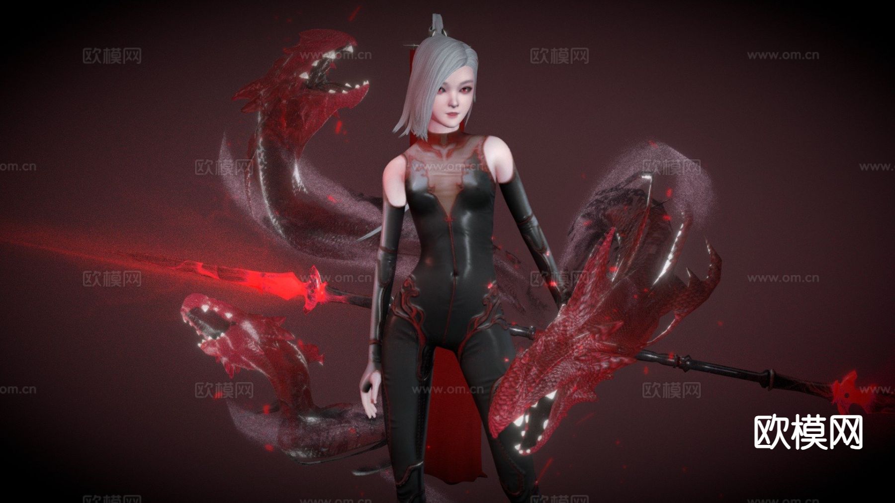 手办 赤月之女儿希利亚su模型下载（渲染图4）