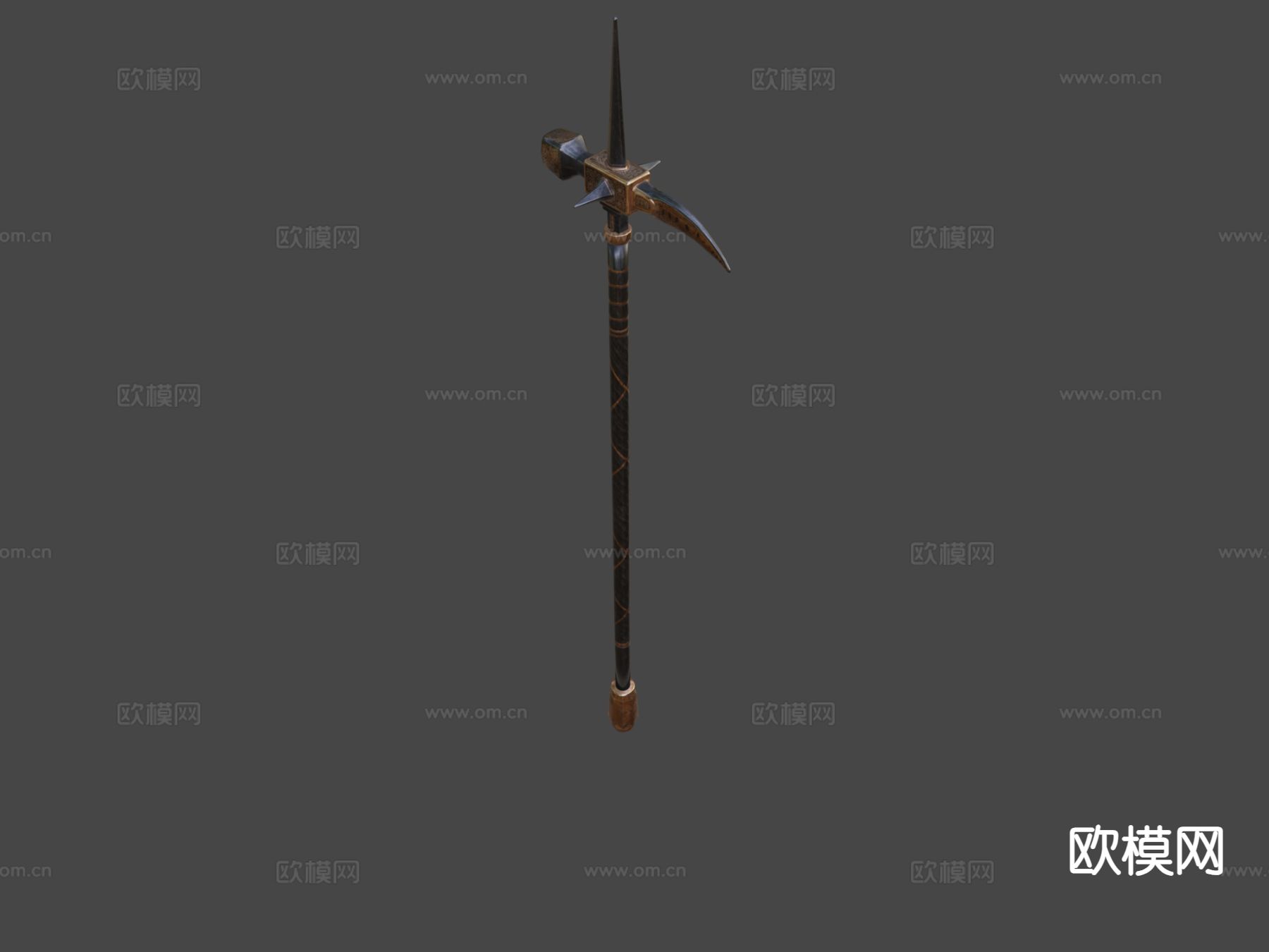 马术铁镐su模型下载（渲染图7）