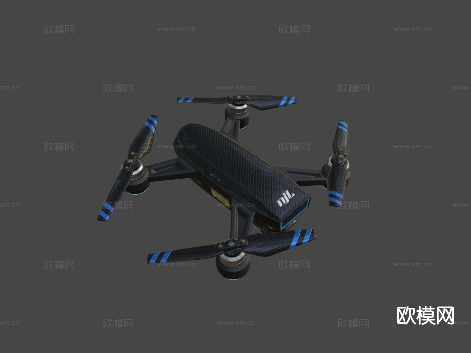 碳纤维无人机su模型下载（渲染图5）