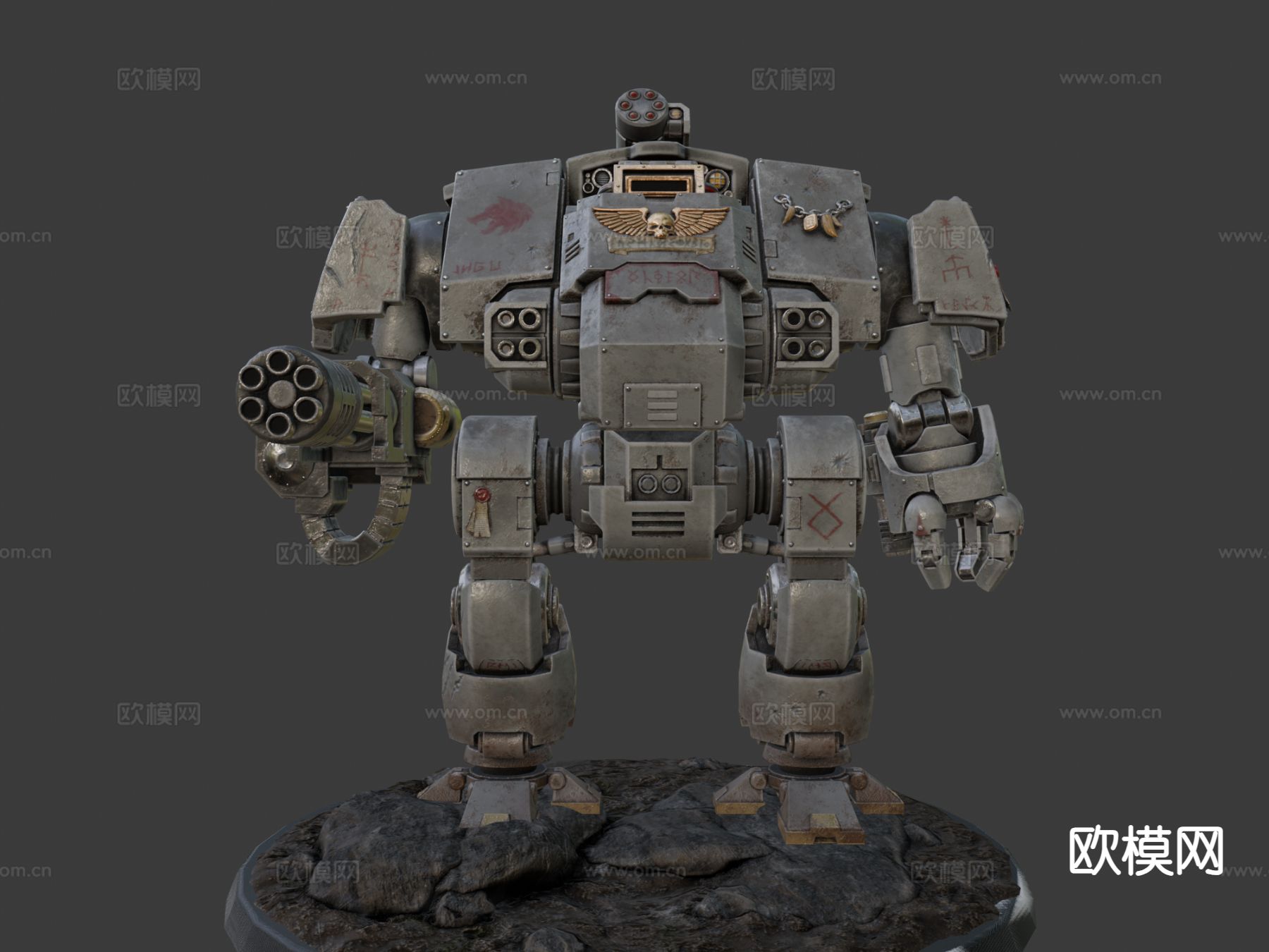 太空狼机器人su模型下载（渲染图4）