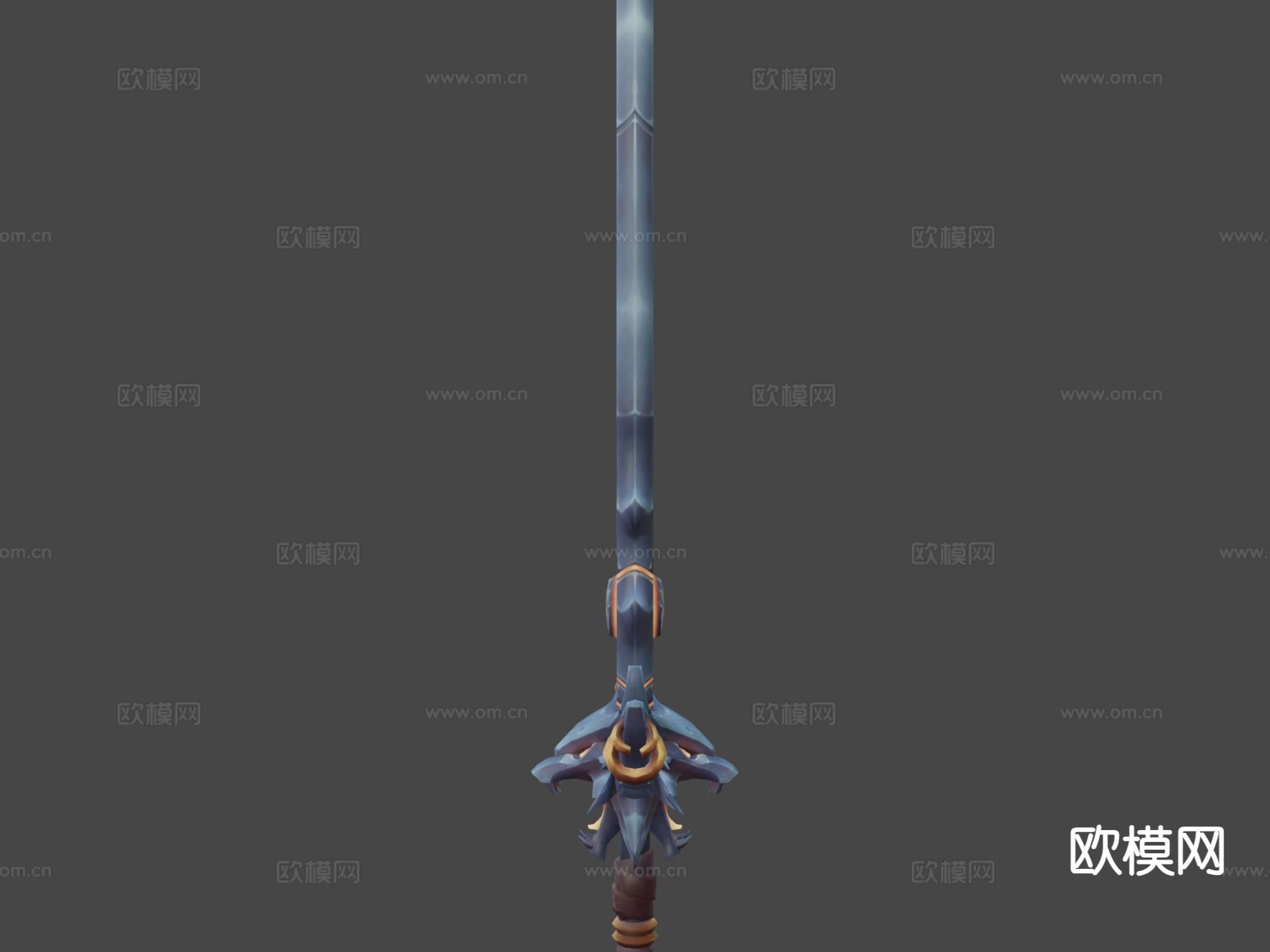 巫师风格化剑su模型下载（渲染图6）