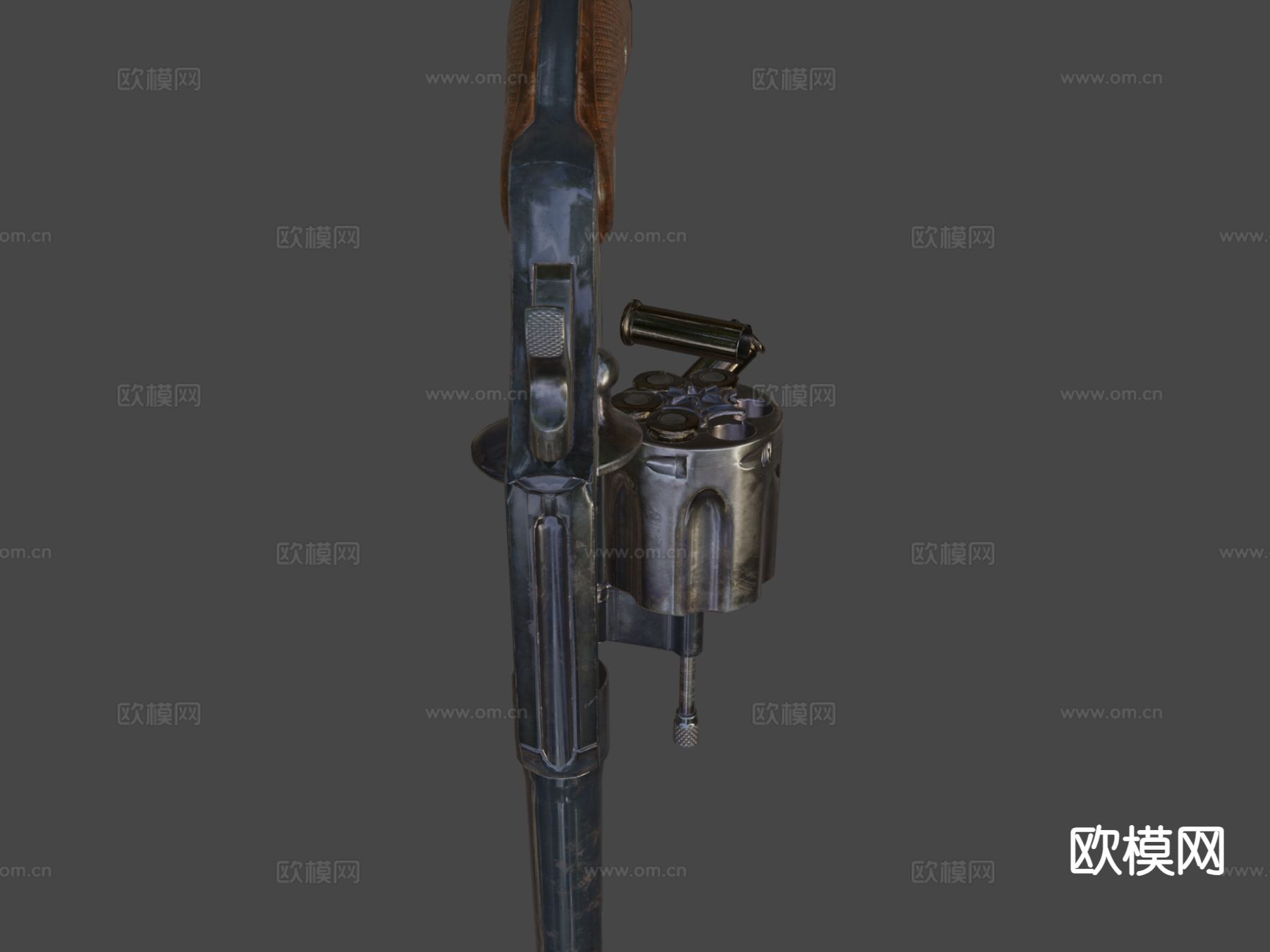 科尔特警用手枪su模型下载（渲染图4）