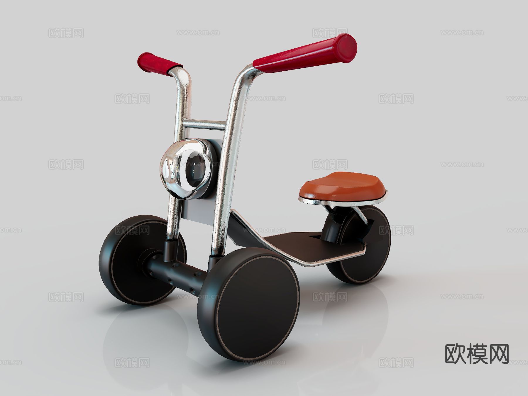儿童扭扭车 平衡车 滑行车su模型下载（渲染图2）