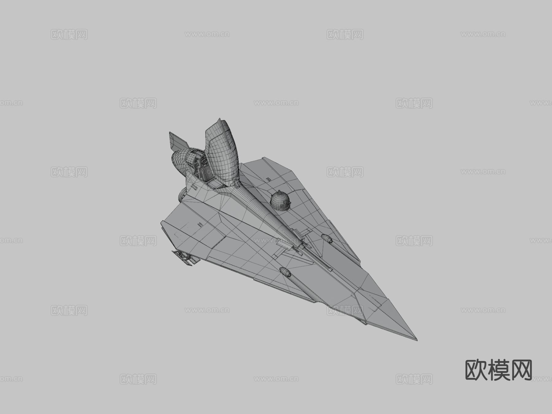 星际战斗机su模型下载（渲染图4）