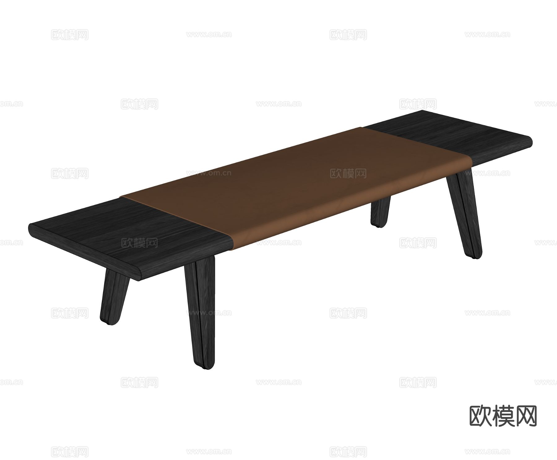 Cassina 凳子 长凳su模型下载（渲染图1）