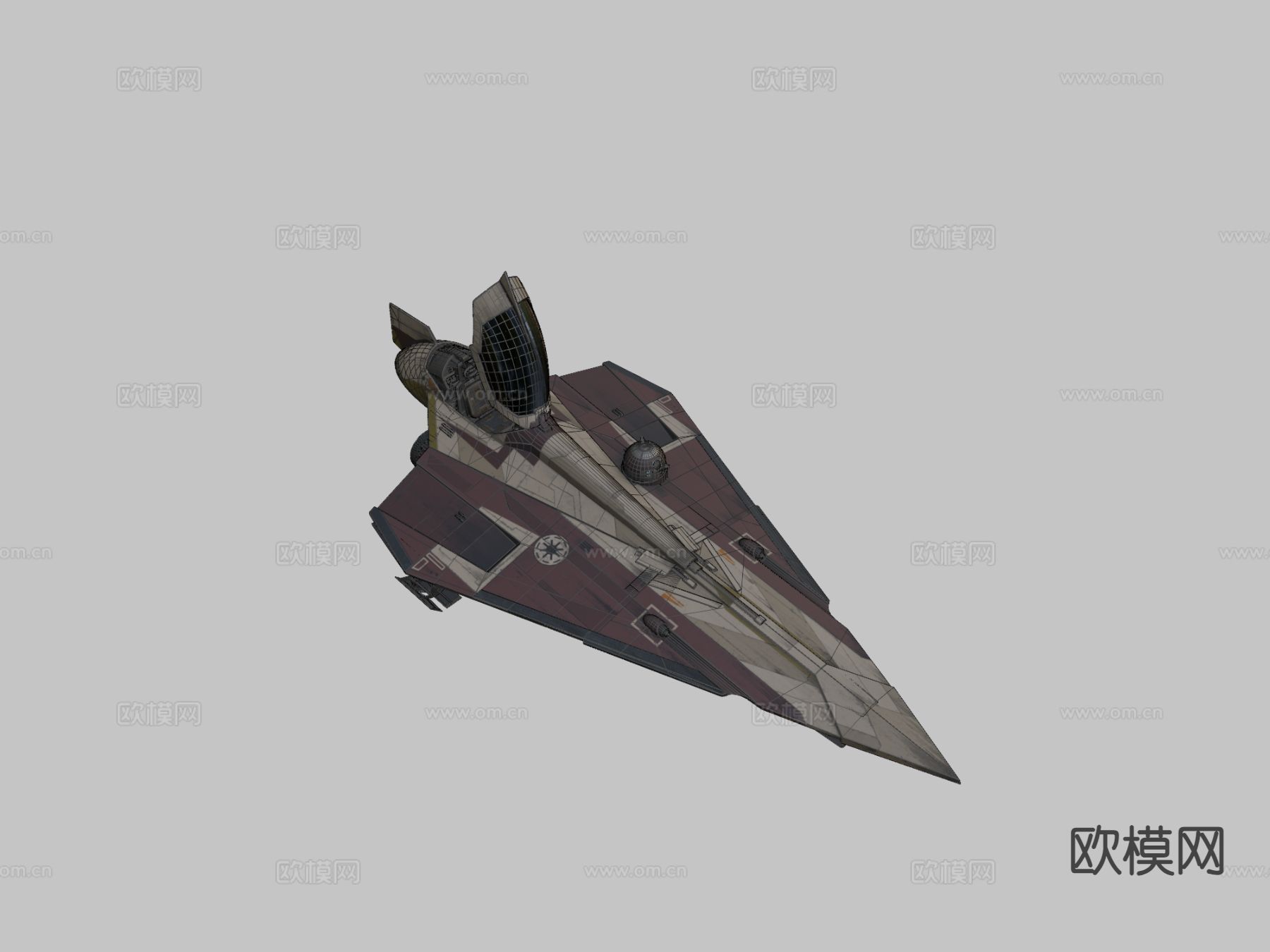 星际战斗机su模型下载（渲染图5）