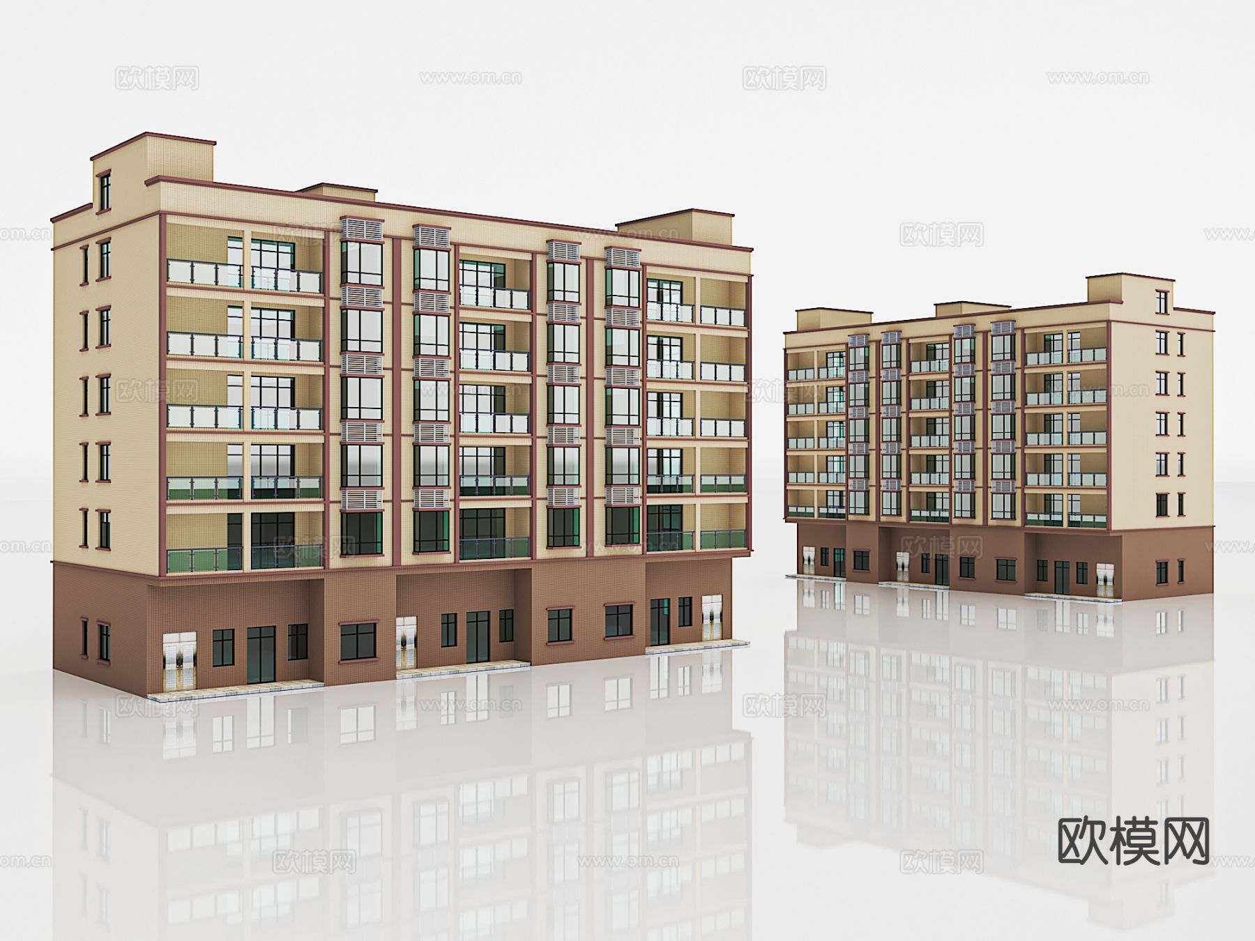 住宅楼构件3d模型