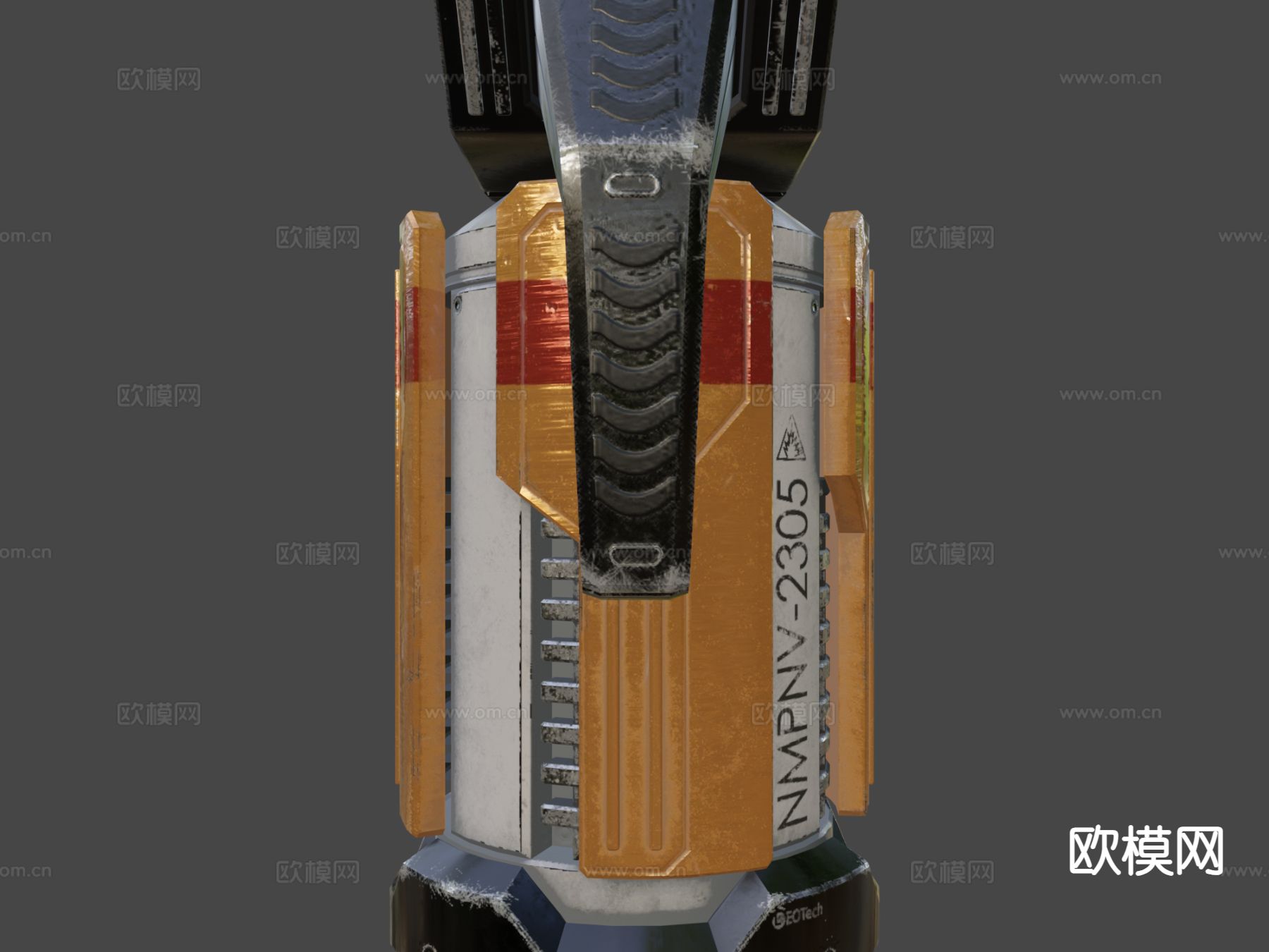 科幻手雷su模型下载（渲染图4）