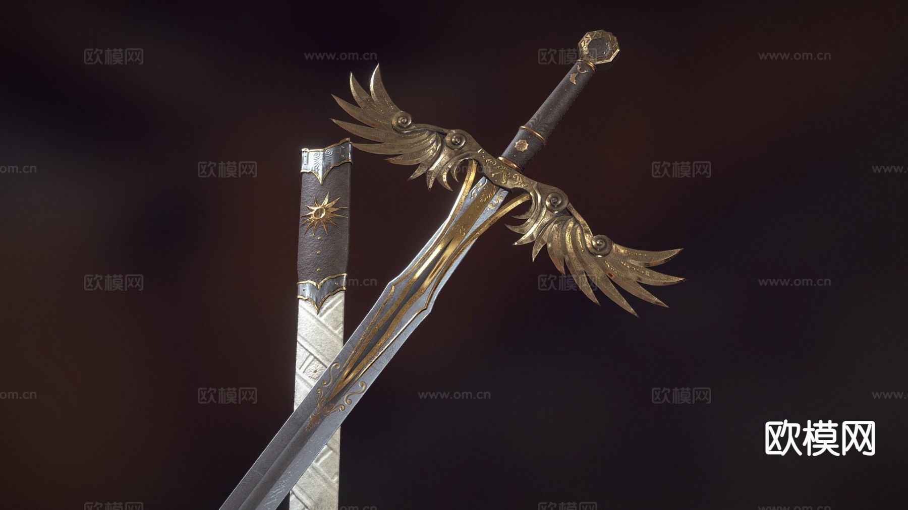 康纳之剑su模型下载（渲染图6）
