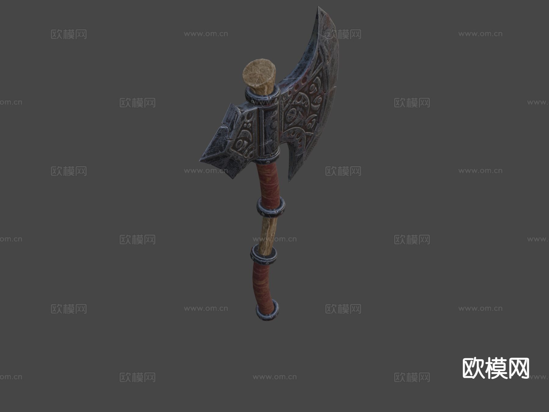 幻想斧su模型下载（渲染图6）