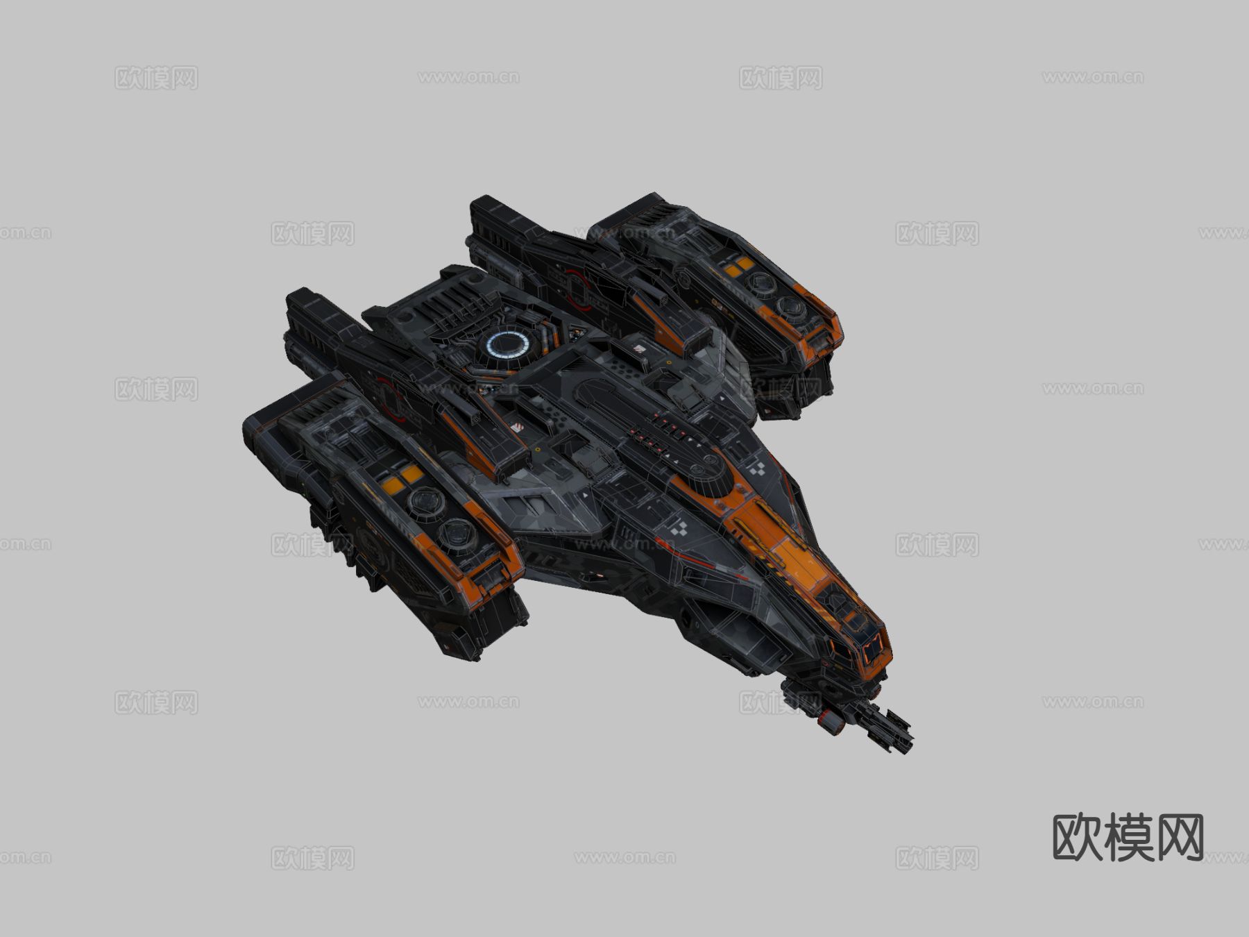 太空飞船 战斗机su模型下载（渲染图1）