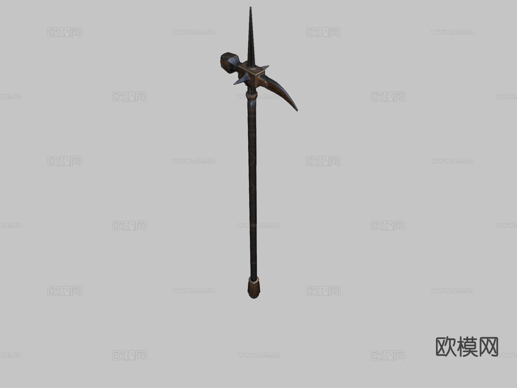 马术铁镐su模型下载（渲染图1）