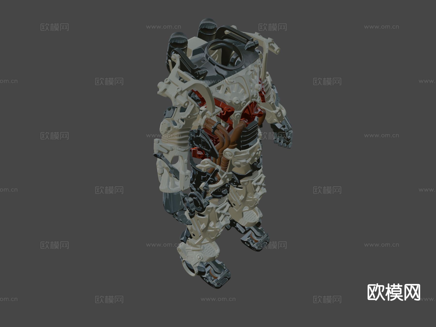 动力装甲模型su模型下载（渲染图1）