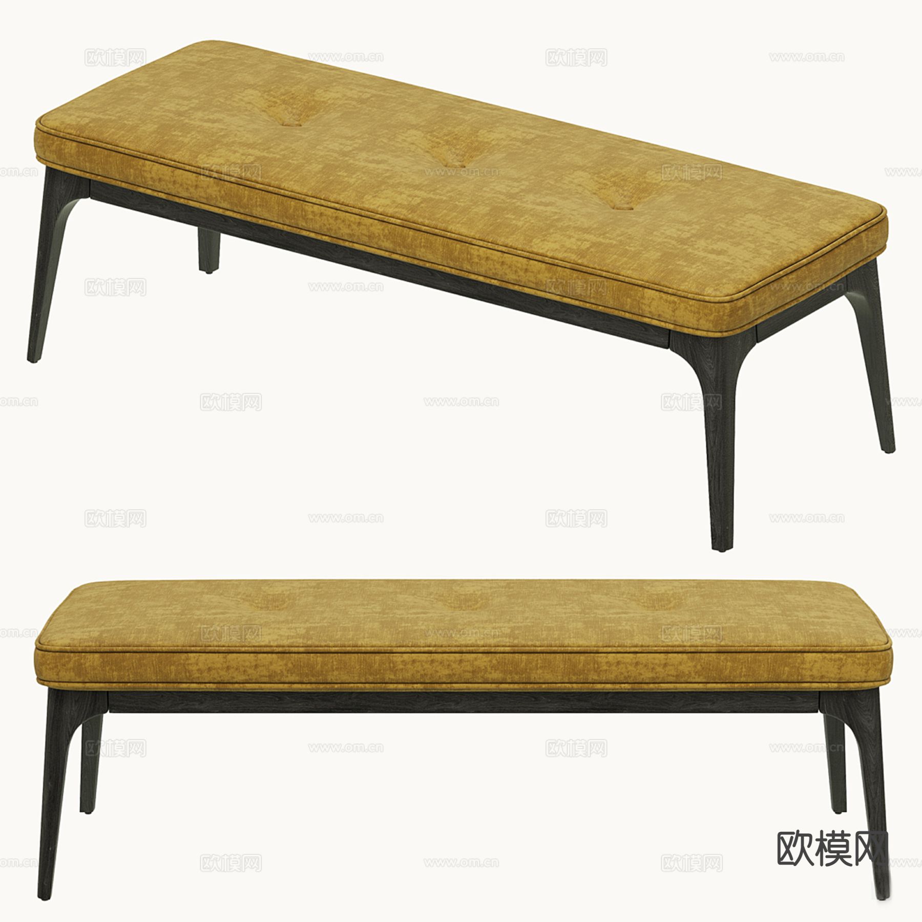 PLAY Modern 床尾凳 脚踏3d模型下载