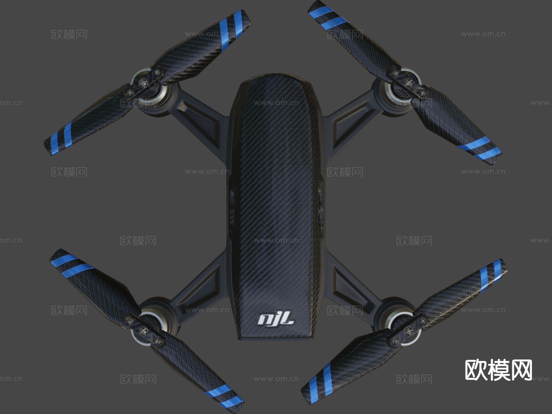 碳纤维无人机su模型下载（渲染图7）