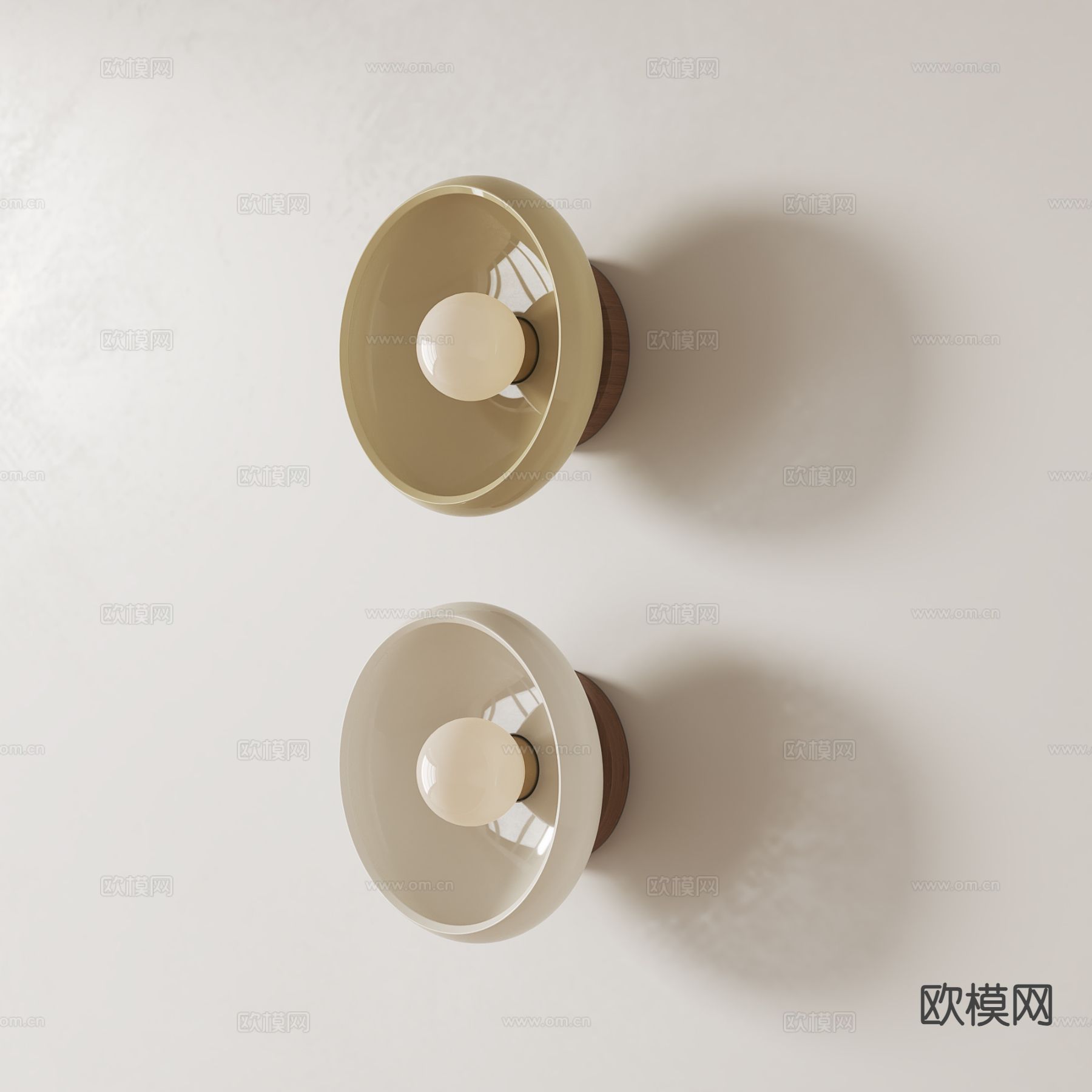 中古风球形壁灯su模型下载（渲染图2）