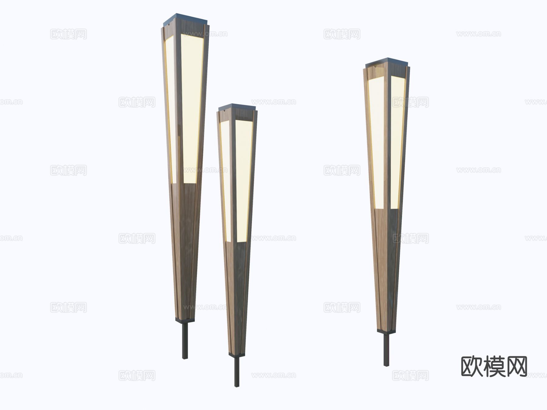 落地灯 草坪灯 氛围灯su模型下载（渲染图2）