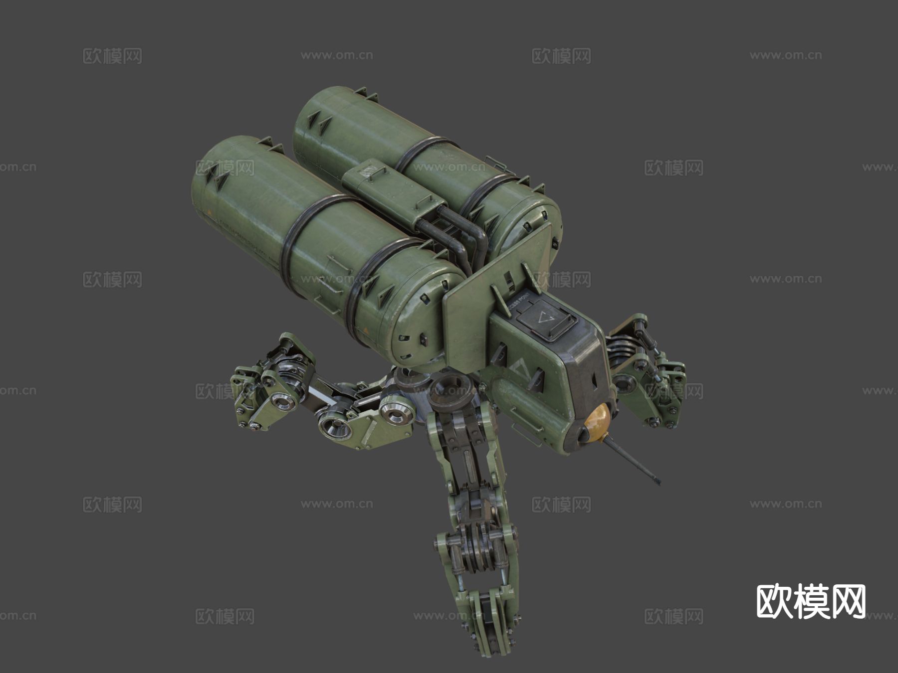 火焰喷射机甲su模型下载（渲染图4）