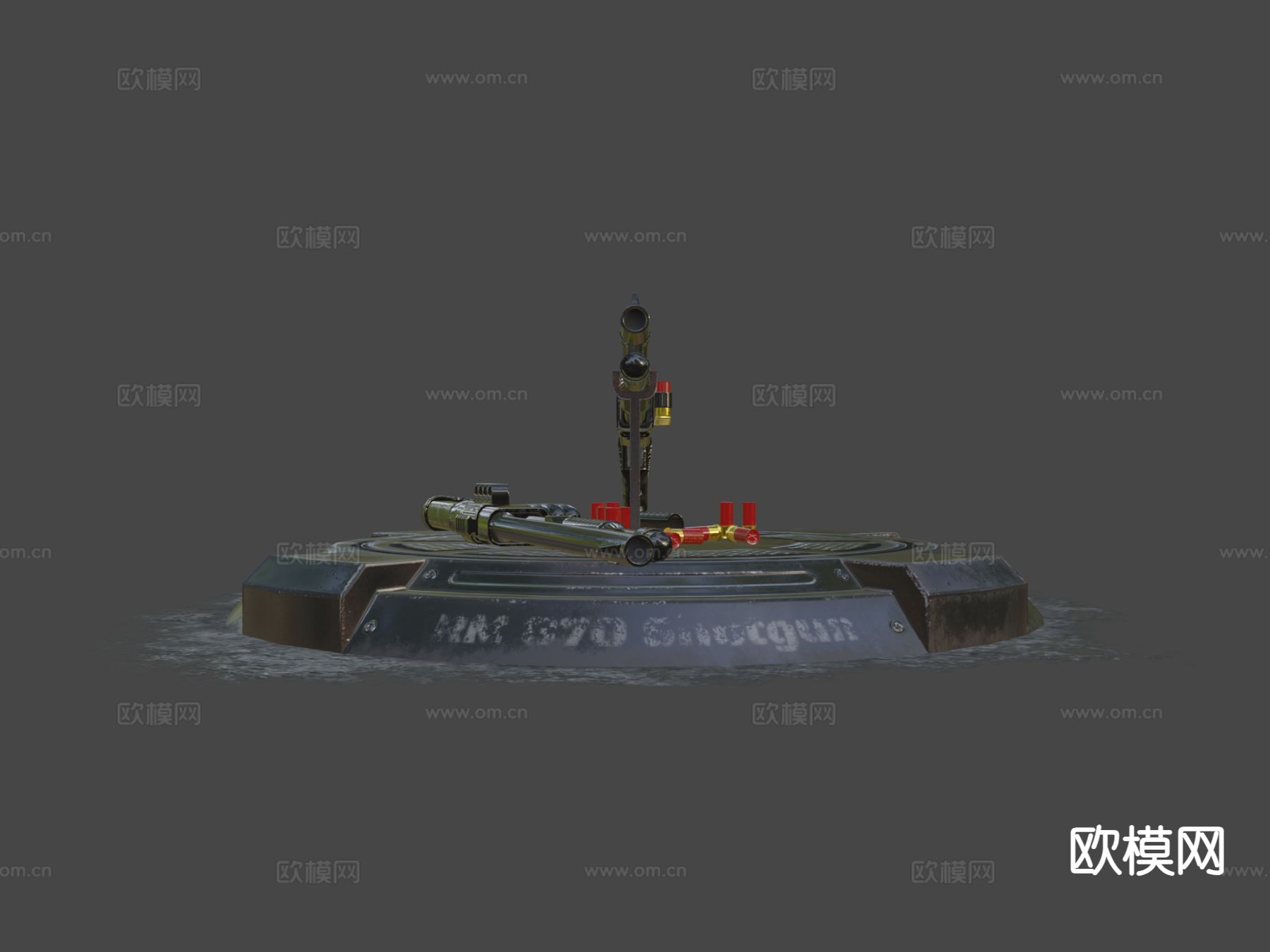 霰弹枪su模型下载（渲染图4）