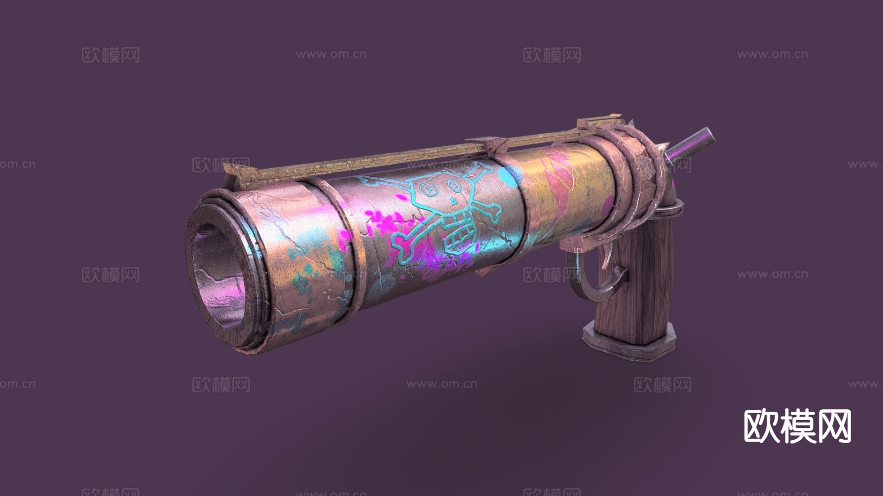 Jinx的手枪su模型下载（渲染图2）