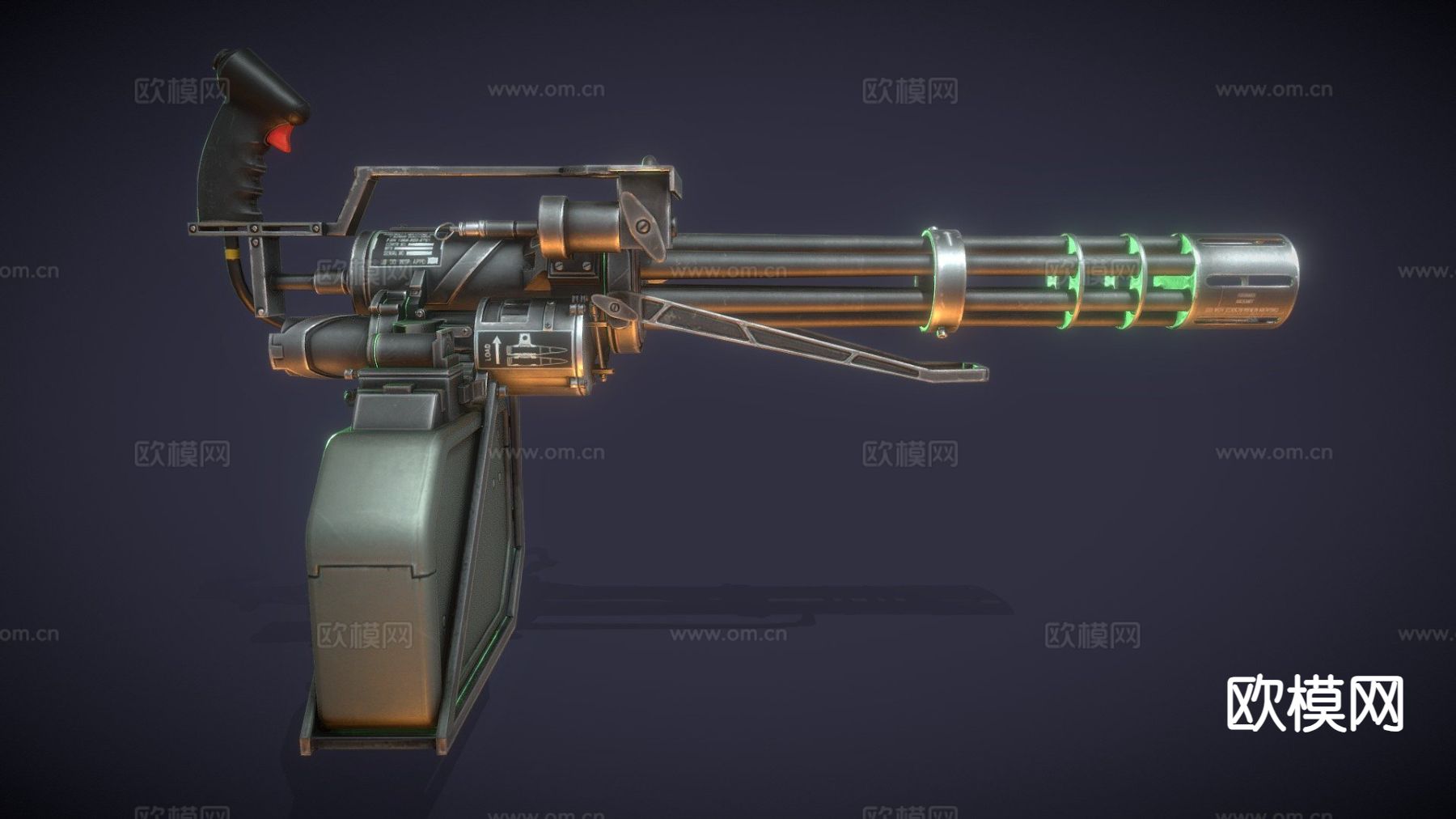 天启武器 - 加特林su模型下载（渲染图2）