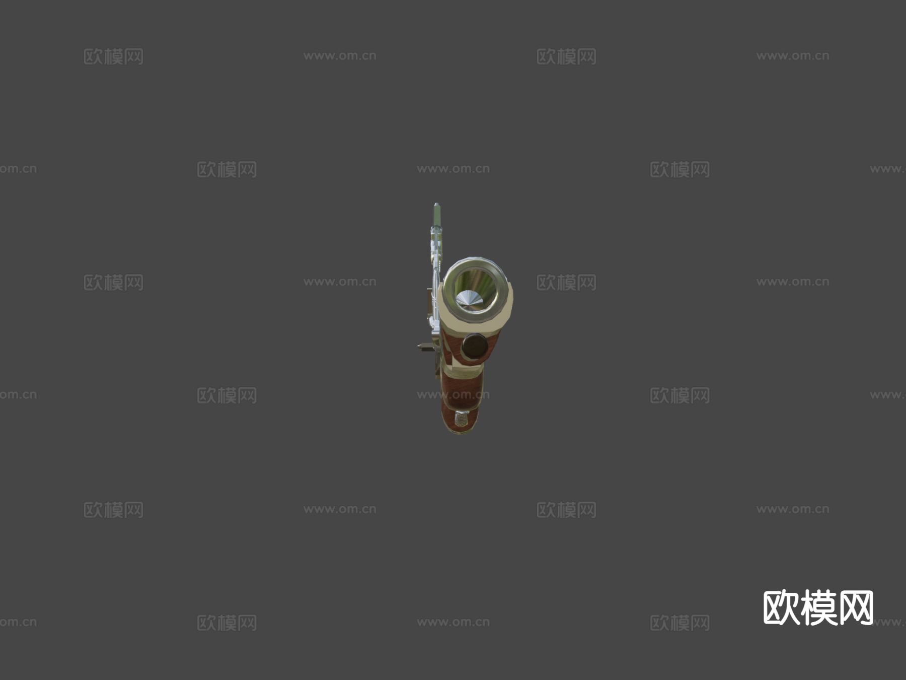 世纪燧发手枪su模型下载（渲染图4）