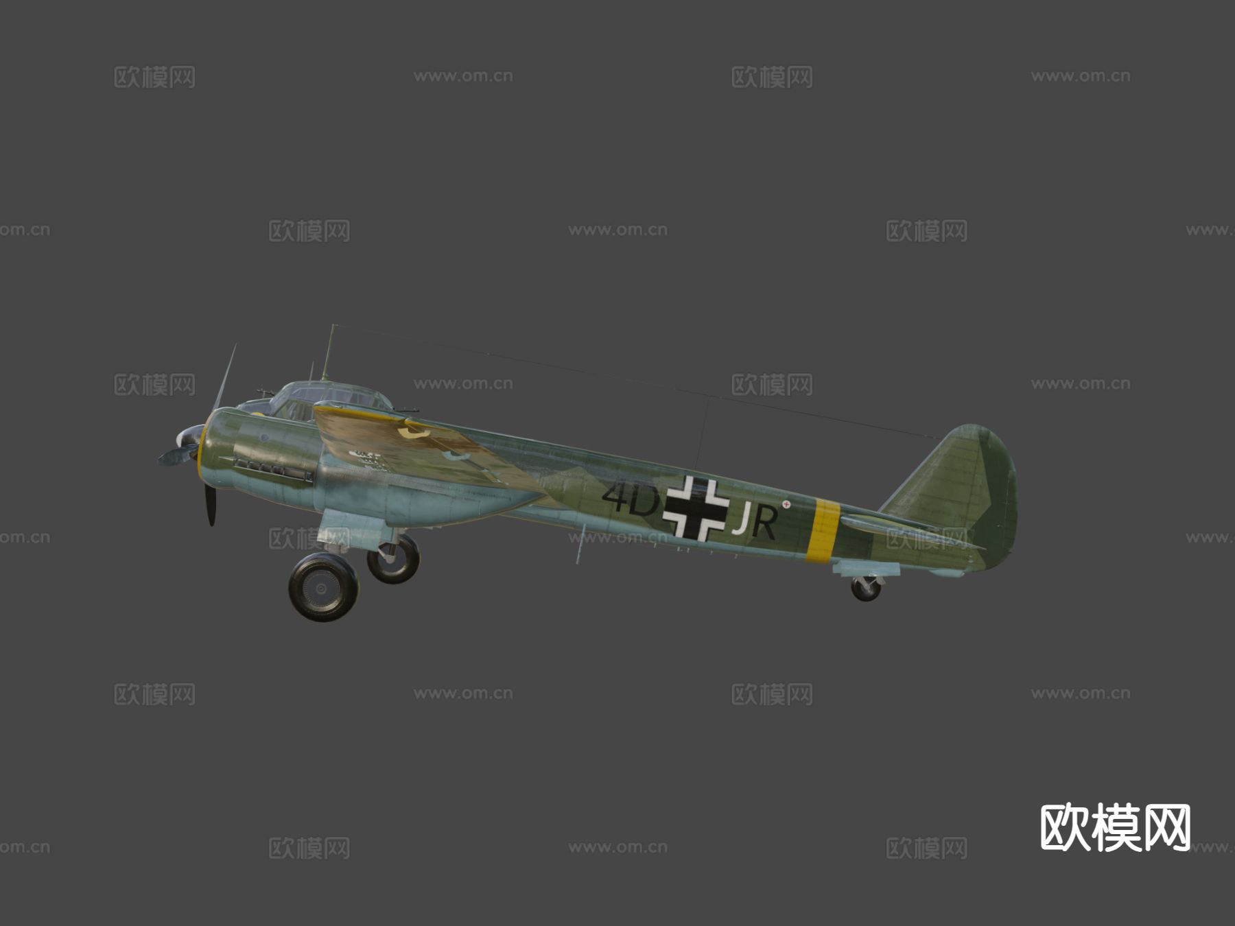 轰炸机su模型下载（渲染图4）