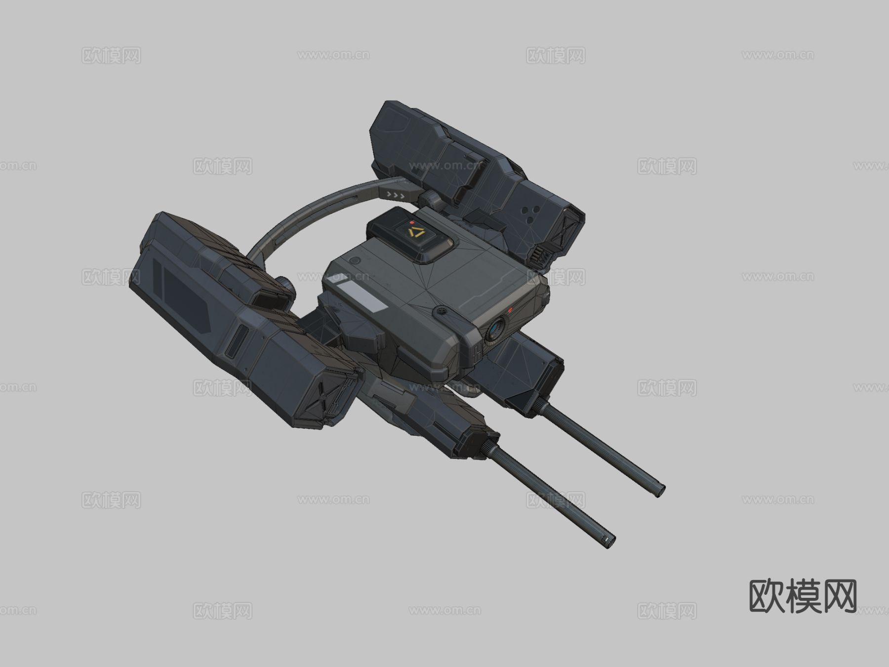 科幻无人机su模型下载（渲染图1）