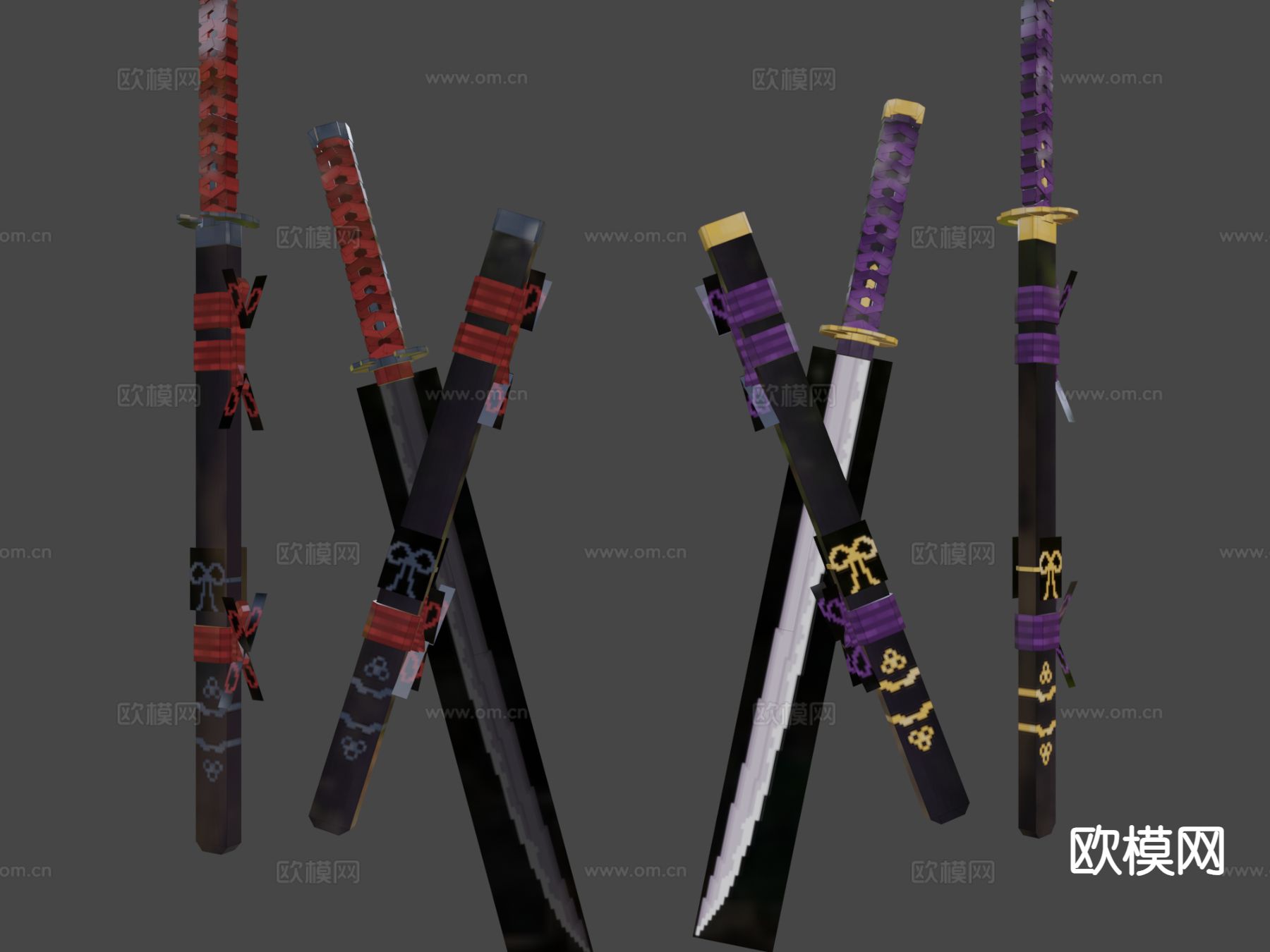 武士刀su模型下载（渲染图6）