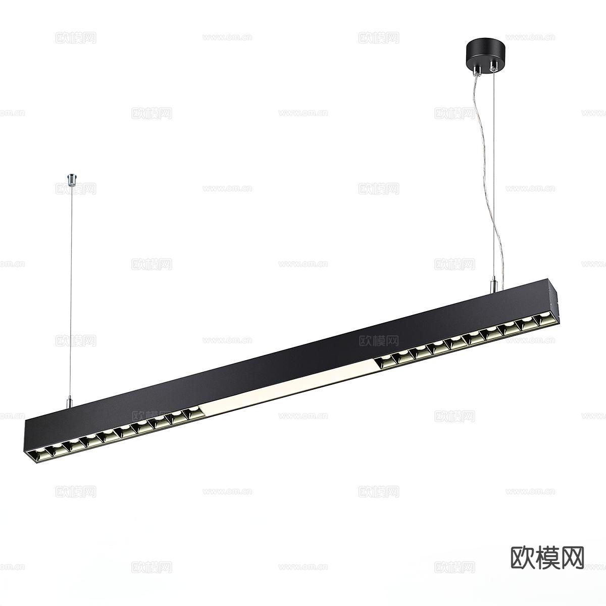 现代极简吊灯 办公单椅 餐椅su模型下载（渲染图2）