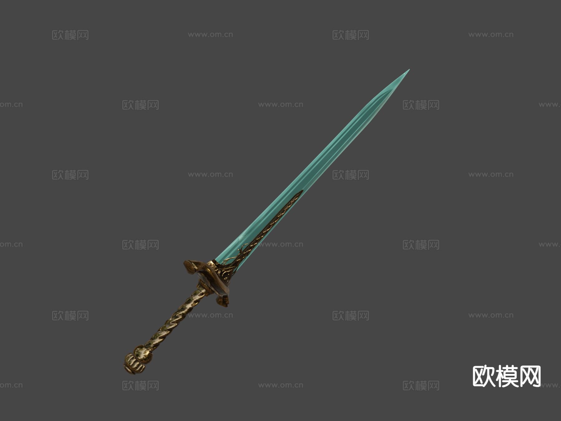 月光大剑su模型下载（渲染图5）