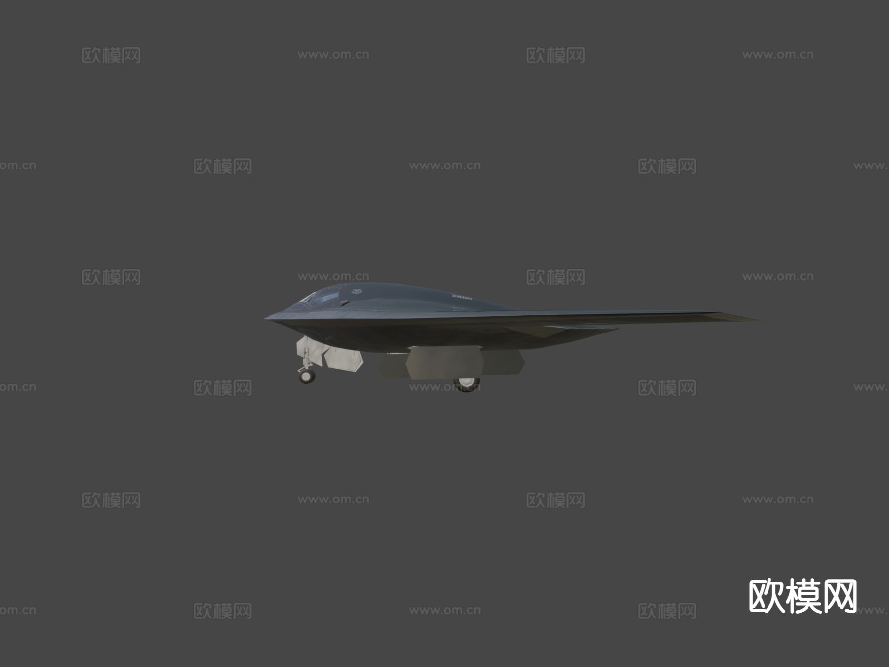 突袭者轰炸机su模型下载（渲染图7）