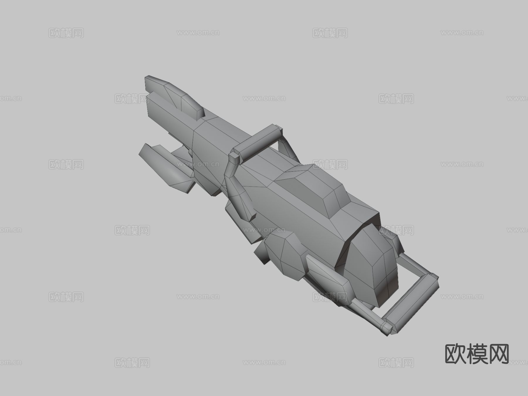 激光束枪su模型下载（渲染图1）