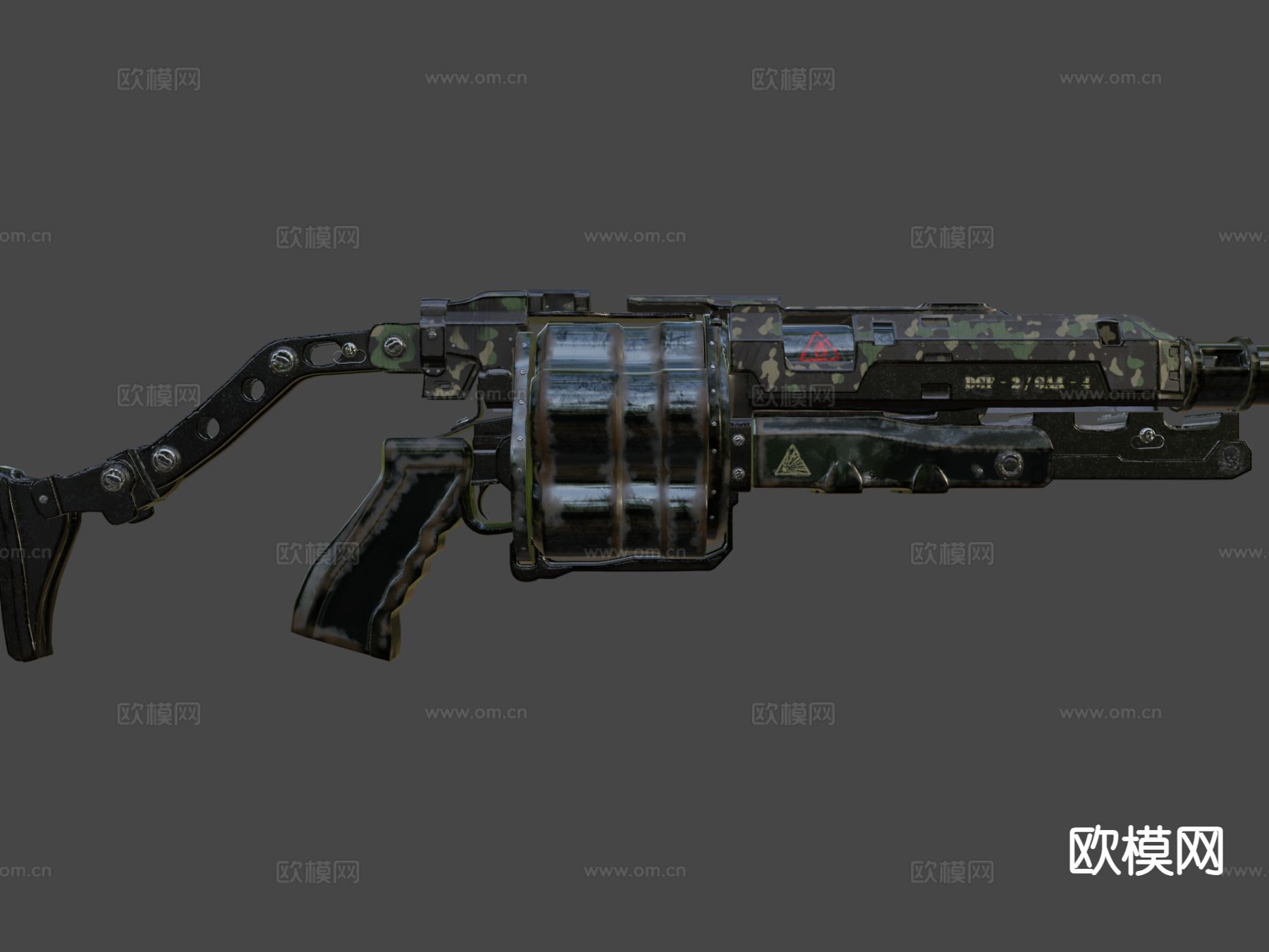 榴弹发射器su模型下载（渲染图7）