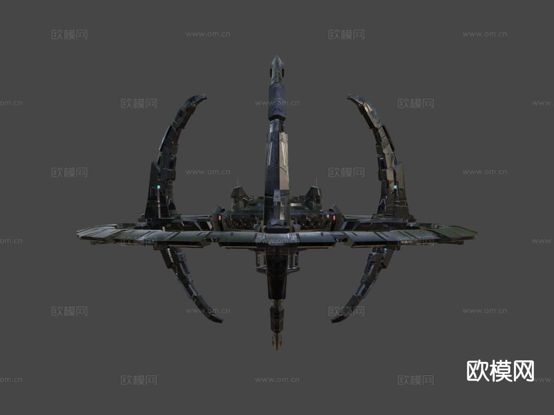 人类太空站su模型下载（渲染图6）