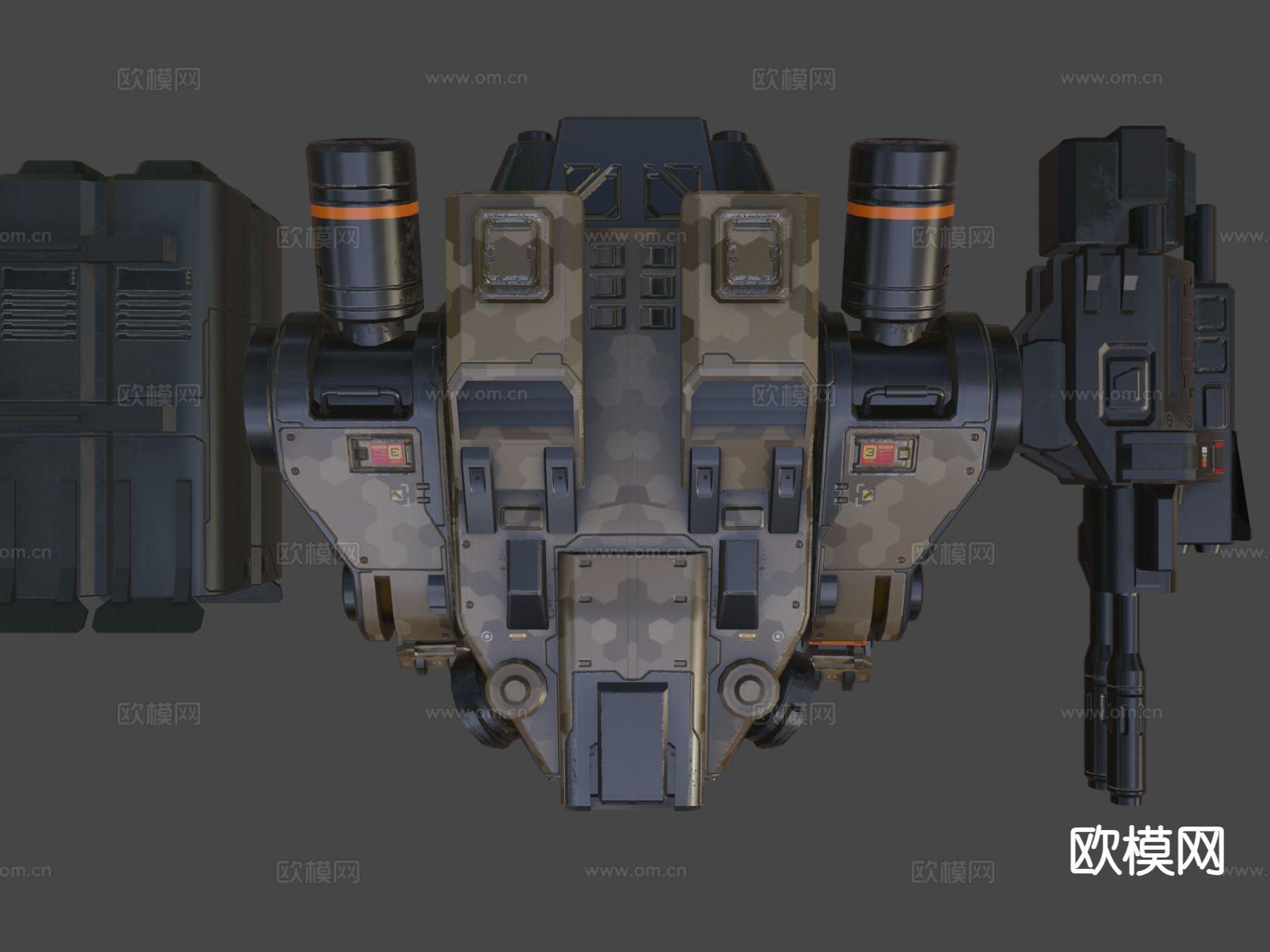 轻型机甲su模型下载（渲染图6）