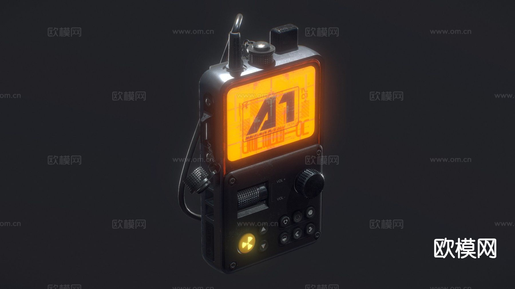 声纳-探测器su模型下载（渲染图2）