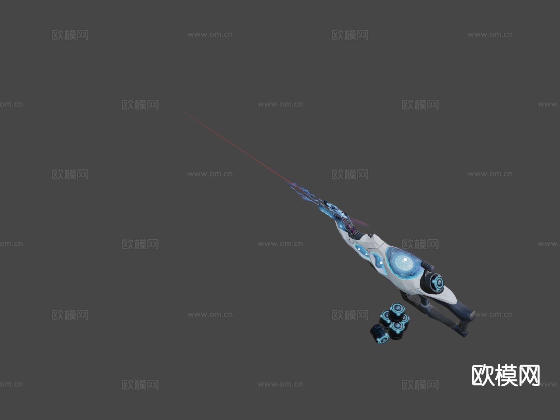 等离子步枪su模型下载（渲染图7）