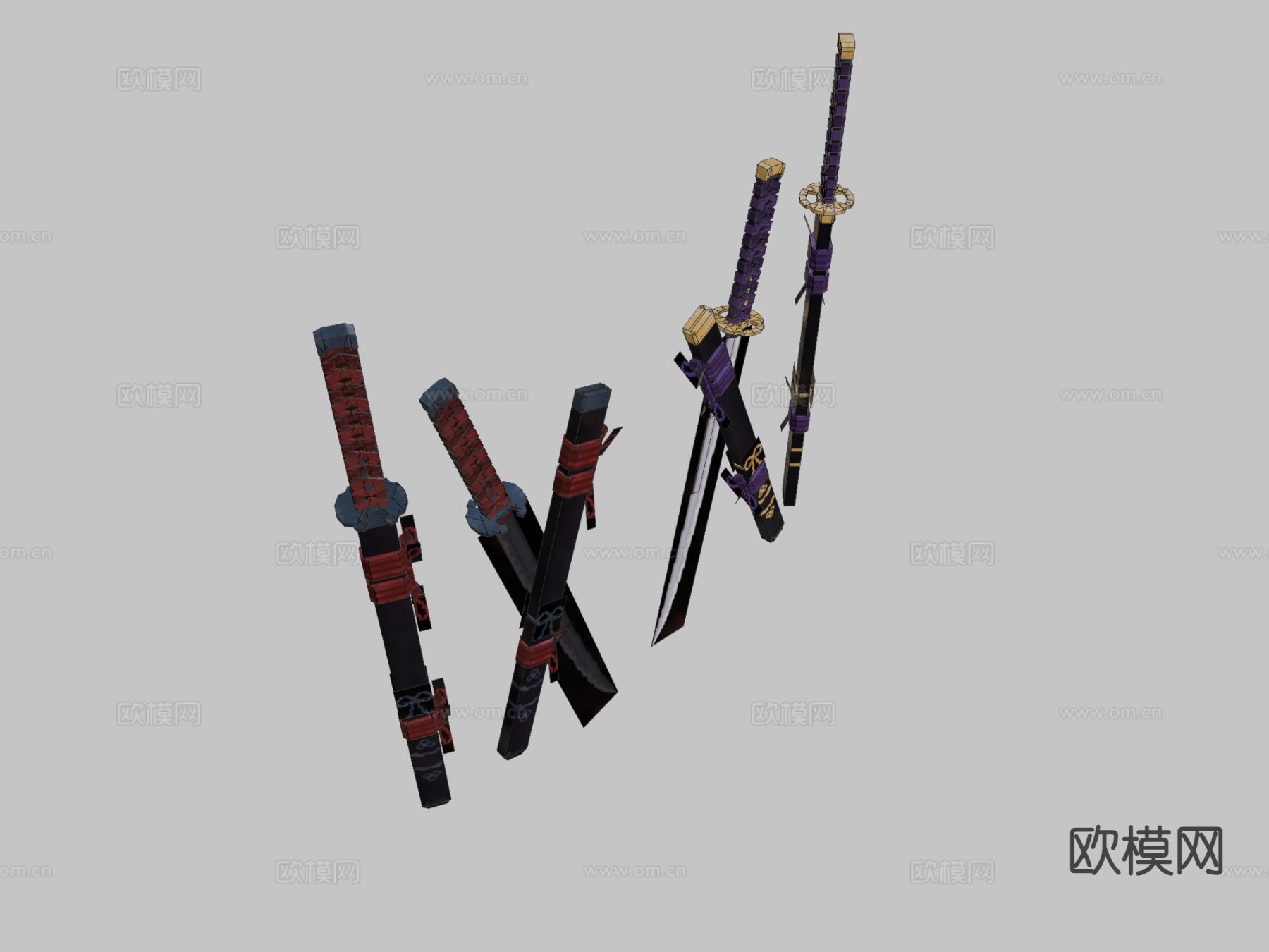 武士刀su模型下载（渲染图4）